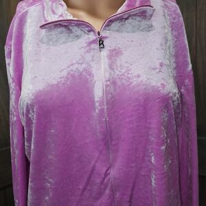 Bogner Pink Velvet Blouse